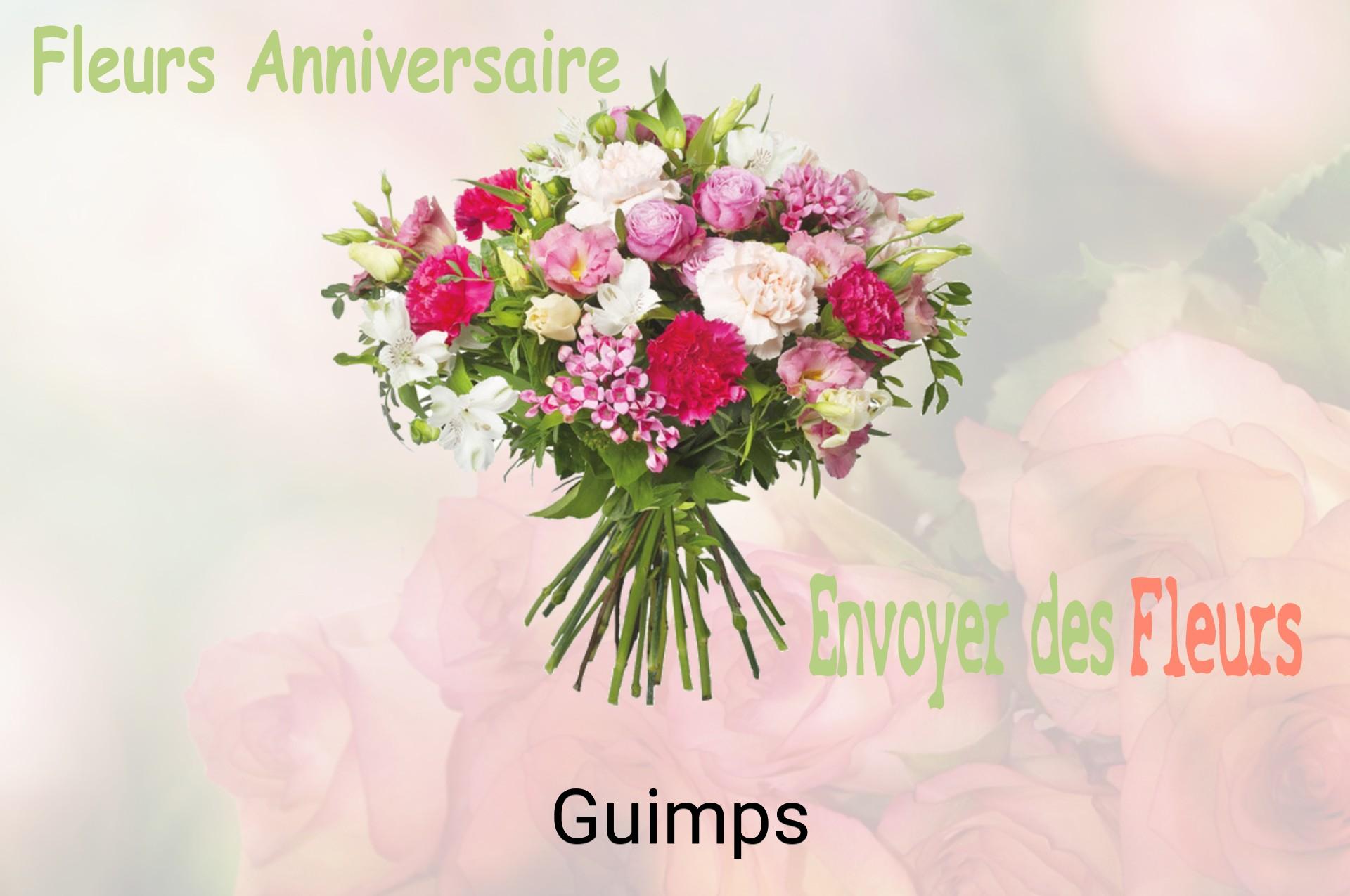 Bouquet de fleurs d’anniversaire livré à Guimps